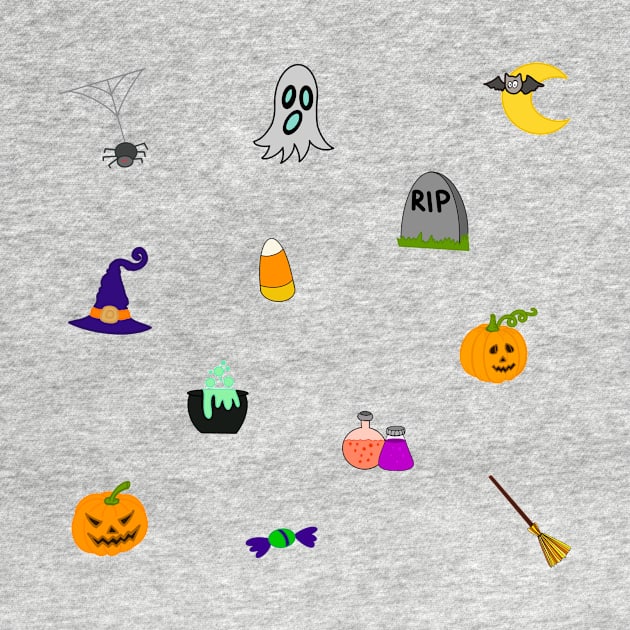 Halloween Doodles Sticker Pack by GrellenDraws